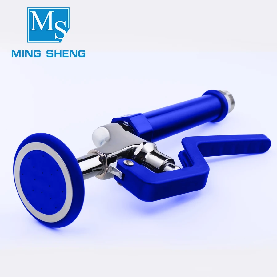 Wall-mounted Kitchen Pre Rinse Sink Mixer Taps  with Long Flexible Spring Hose