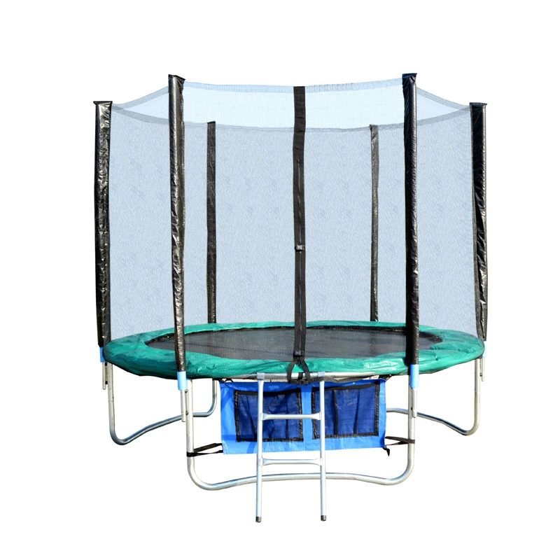 6ft trampoline with shoe bags and safety net