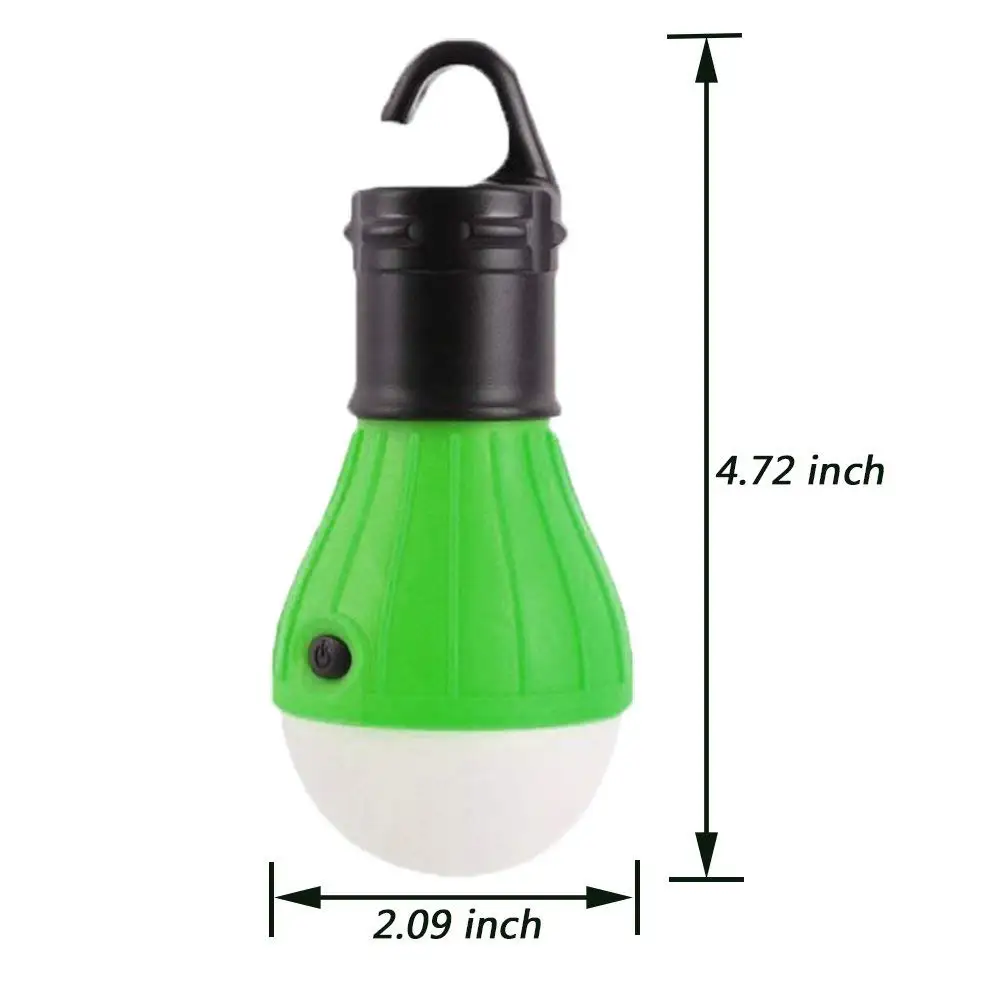 Lowest Price Portable Handy Led Bulb Light Waterproof Shockproof Tent Camping Lantern with Hook Hanging On Your Backpack