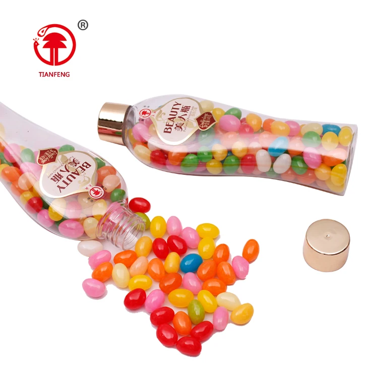 Halal coconut fruit flavor jelly sweet confectionery jellies gummy candy jelly bean iso 22000 in bottle