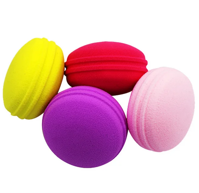 
Yes Washable and Macarons Latex Free PU Makeup Sponge Shape Beauty Sponge 