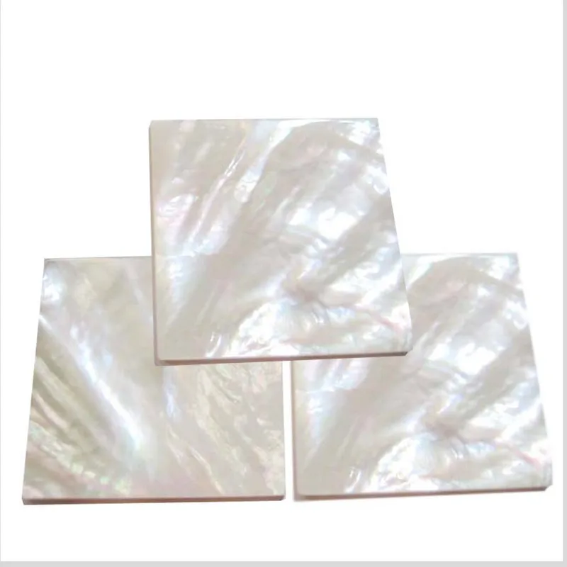 Натуральный белый перламутр кабошон перламутровая раковина 30 мм квадратные пластины