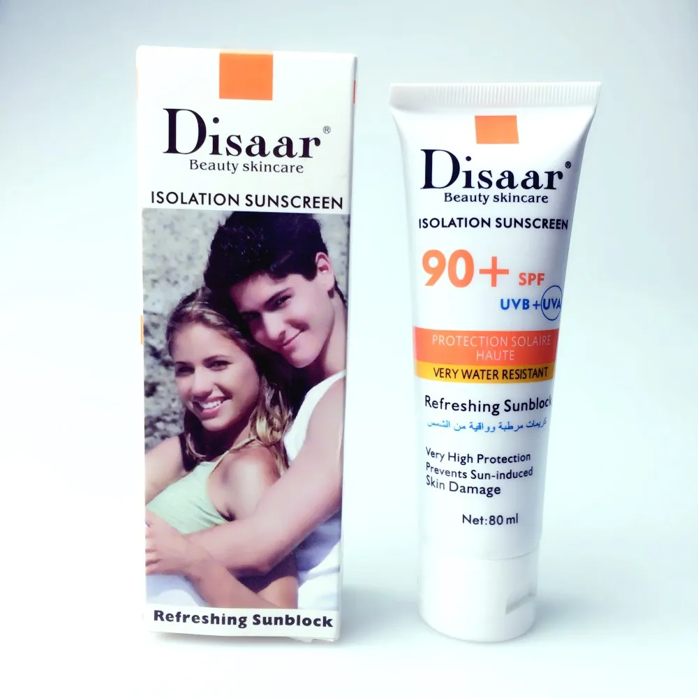 
Face Foundation Base Makeup 80ml Concealer Isolation Sunscreen nude makeup Foundation SPF 80 PA ++ UV protection Sun Cream 