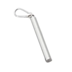 Portable Foldable Retractable Reusable Custom Metal Telescopic Stainless Steel 304 Metal Collapsible Drinking Straw Set