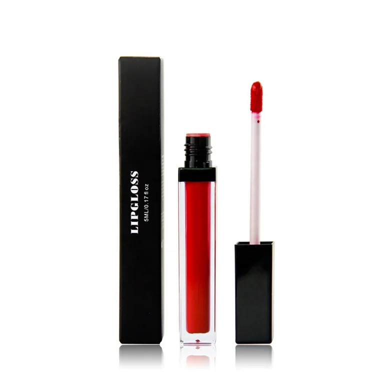 Clear tube OEM Makeup Lip Lipstick Long Lasting Waterproof Liquid 17 Colors New Lip Gloss
