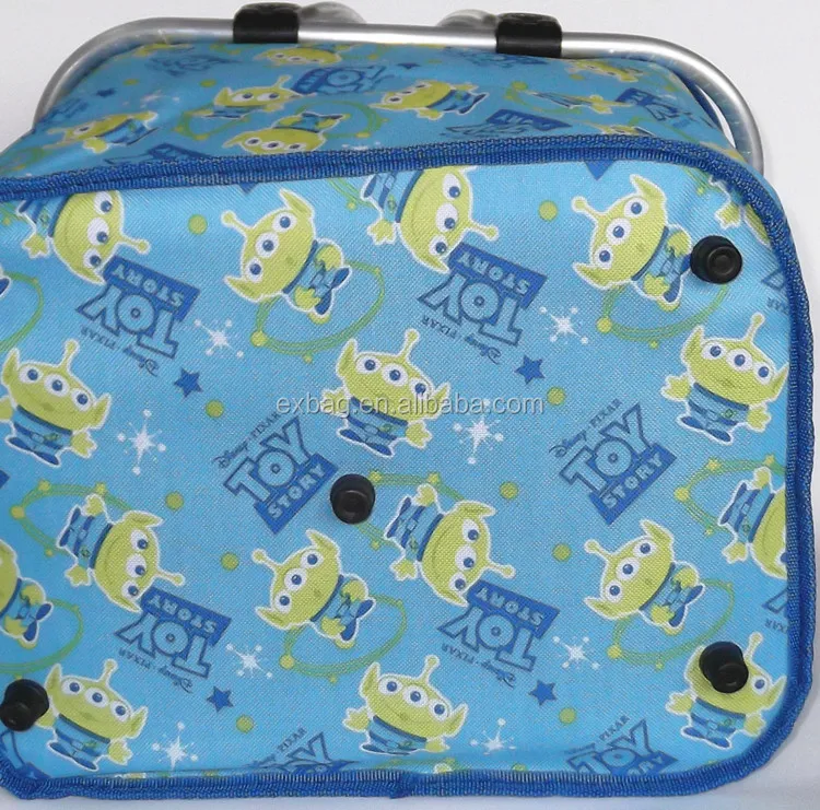 
Large aluminum frame shopping basket for seafood cool 