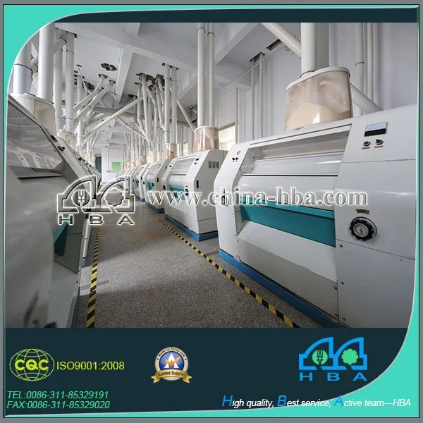 roller mill flour mill high quality grinding mill with PLC system with output 40-600 tons per day