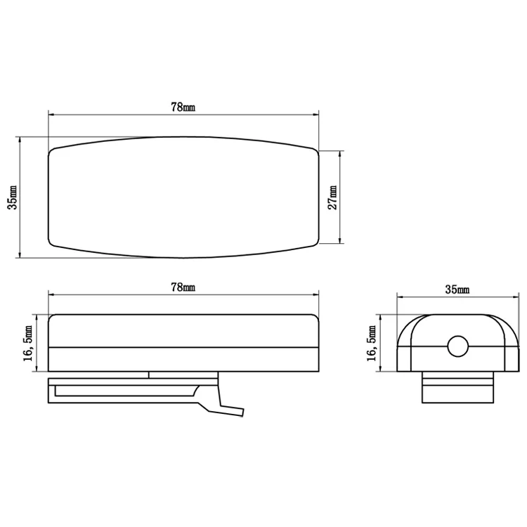 Красно-синий предупреждающий проблесковый наплечный фонарь для улицы мини-предупреждающий мигающий проблесковый светодиодный наплечный фонарь