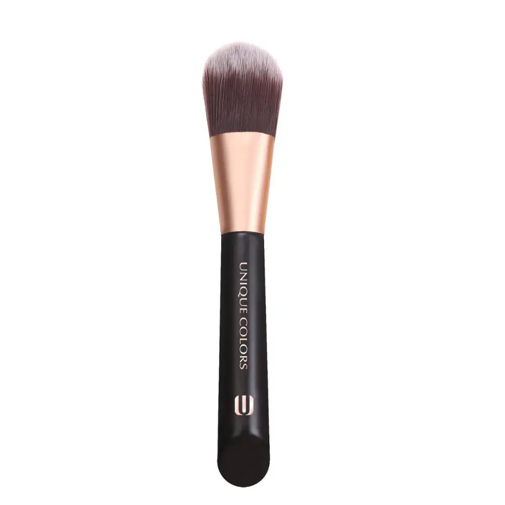 Unique Colors New Curved Makeup Foundation Brush Wood Handle  Face Foundation Brush