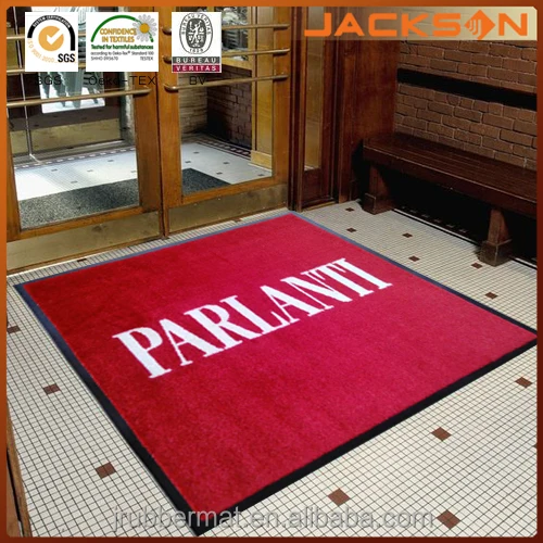 Welcome Doormat Printed Logo Rubber Floor Customized Mat