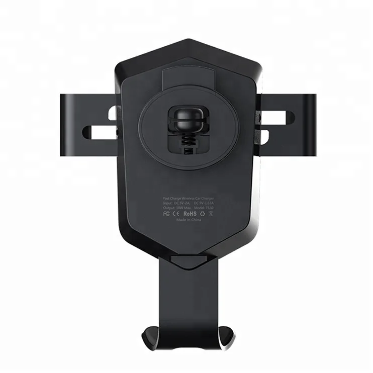 Qi Ultra SlimType-C Fast Charger Quick Charge 3.0 Car  Wireless Charger mount gravity cellphone holder charger