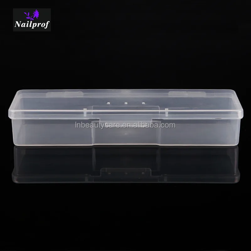 Nailprof Wholesale Portable Nail Art Empty Container/ Plastic Nail Art Tool Box/ Nail Polish Storage Case