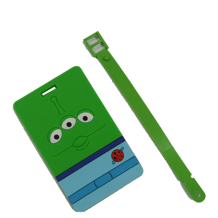 
Factory custom promotional soft pvc luggage tag 