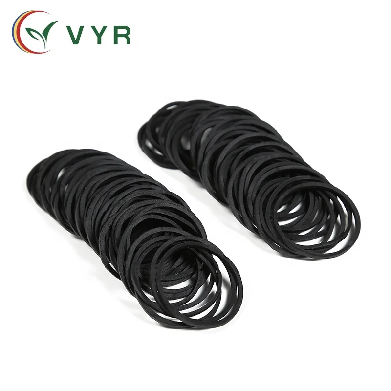 High quality environmental natural rubber band black rubber band 1.0 inches in diameter