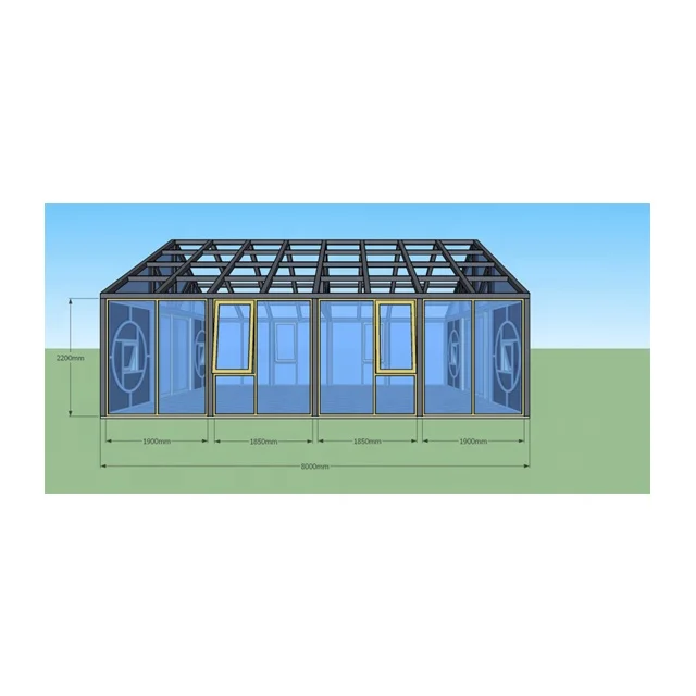 WANJIA On sale exterior aluminum tempered glass sunroom