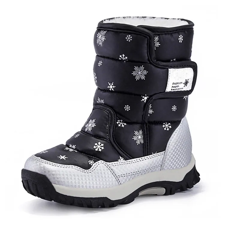 Нескользящие зимние уличные ботинки, детские зимние ботинки для девочек