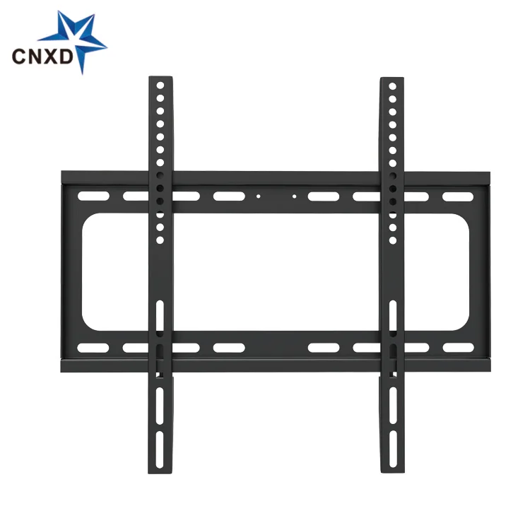 LCD LED plasma slim fixed TV wall bracket black