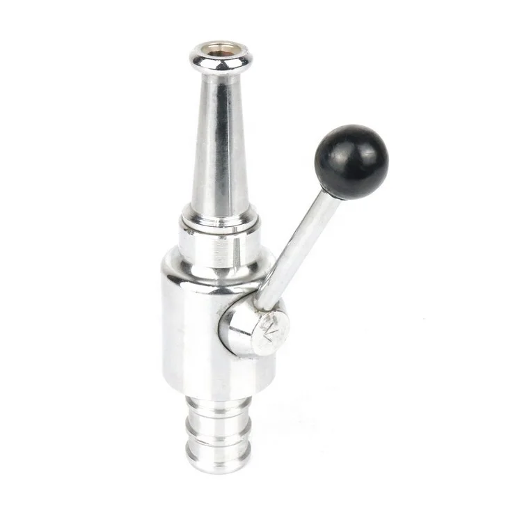 3/4' New Fire Fighting Equipment Fog Nozzle Fire Hose Reel Nozzle Jet Spray Nozzle with Control Valve