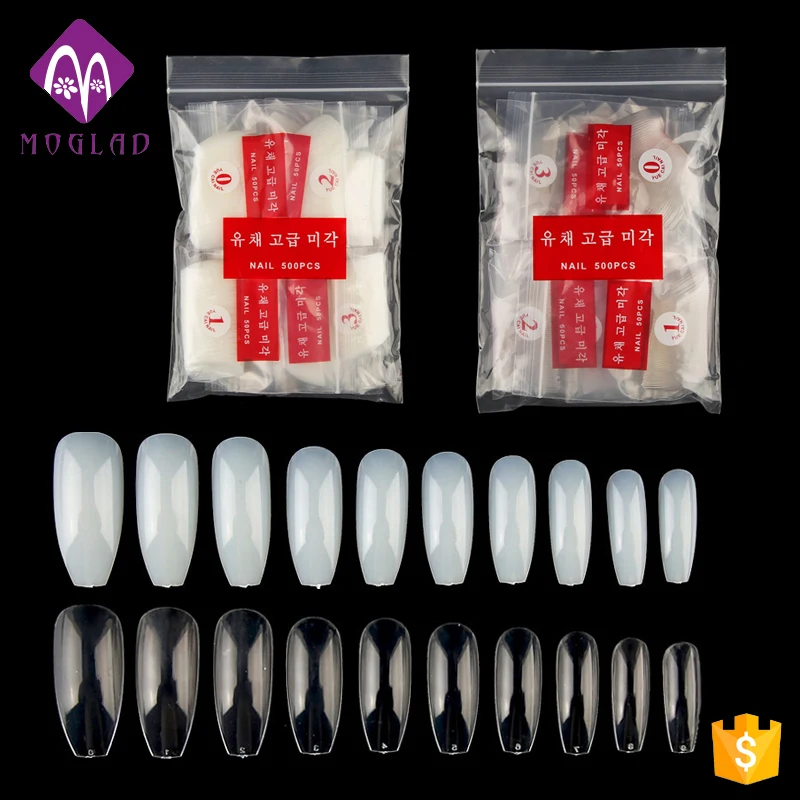 HOT selling Factory directly selling 500pcs/bag ballet nail full false tips