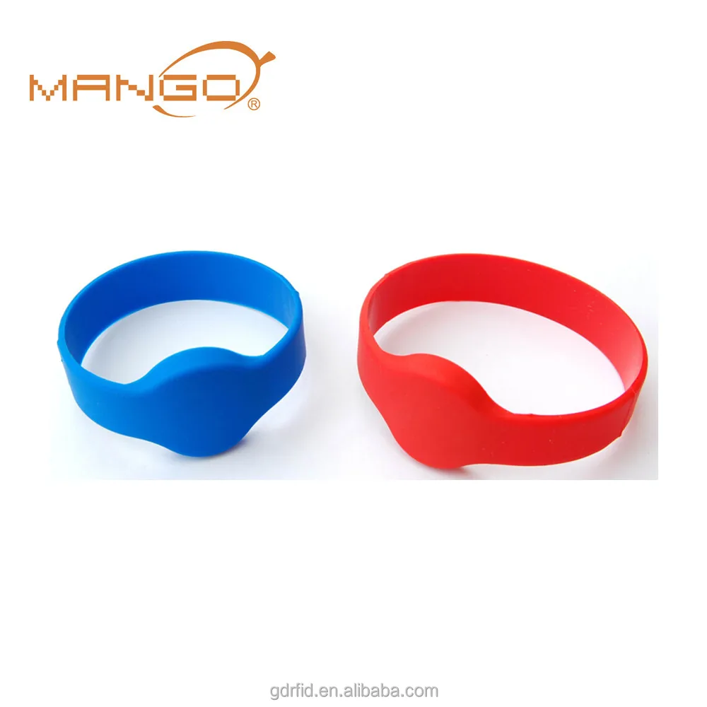 logo printing 13.56MHz rfid silicone nfc wristband bracelet