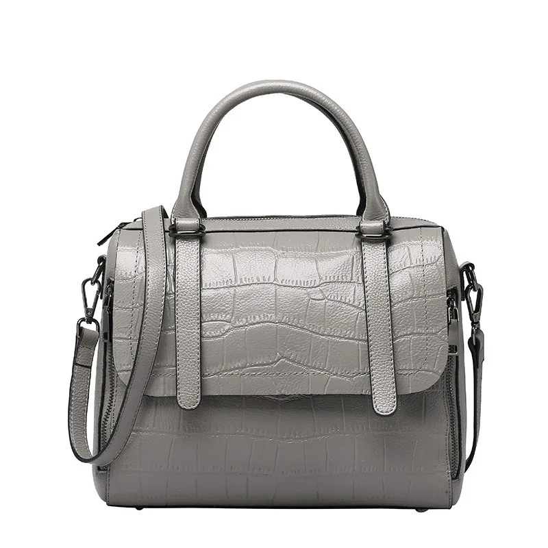 2018 Hot selling women handbag crocodilian pattern lady genuine leather handbag