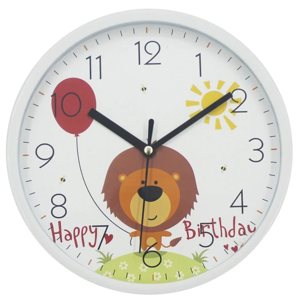 Fashion Promotion 8 inch cartoon wall clock  for home decor wholesale