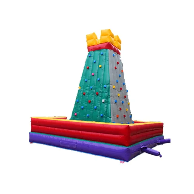 Low price air rock mountain inflatable climbing wall sports games for sale