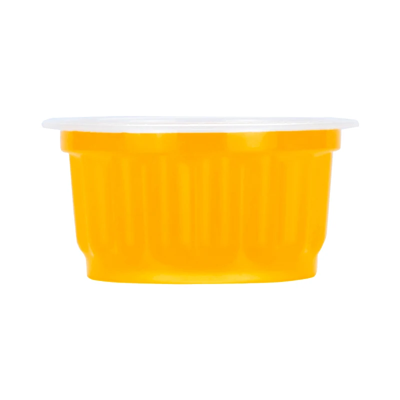 Disposable plastic plum blossom shape Mini yogurt Jelly PP Cup for small clear sauce container