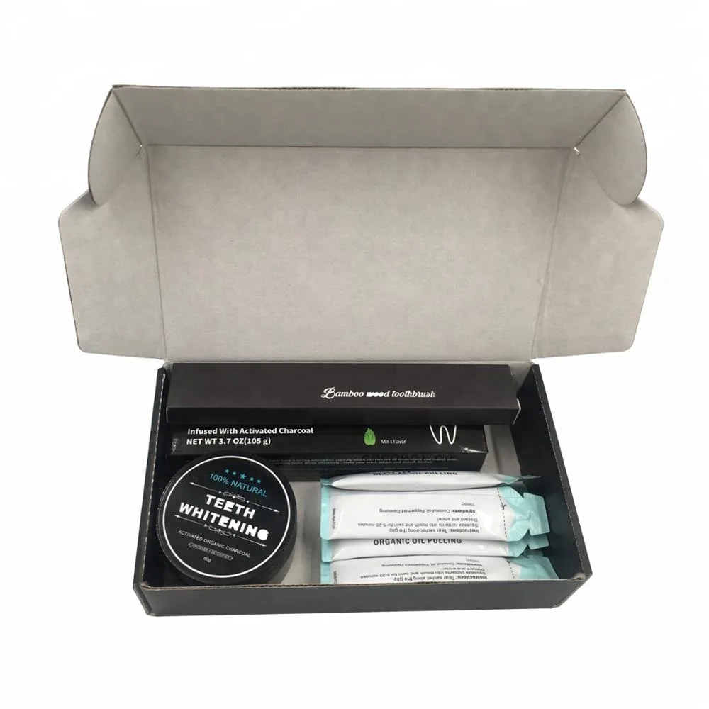 Daily Use Natural Activated Charcoal Teeth Whitening Powder Kits