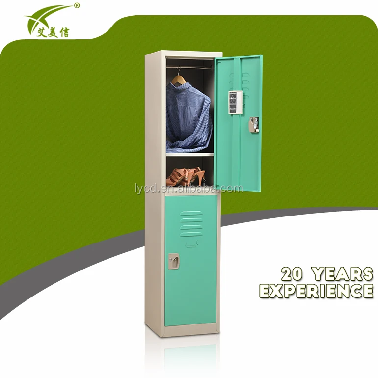 2 door chinese wardrobe/steel colorful door locker/godrej almirah size