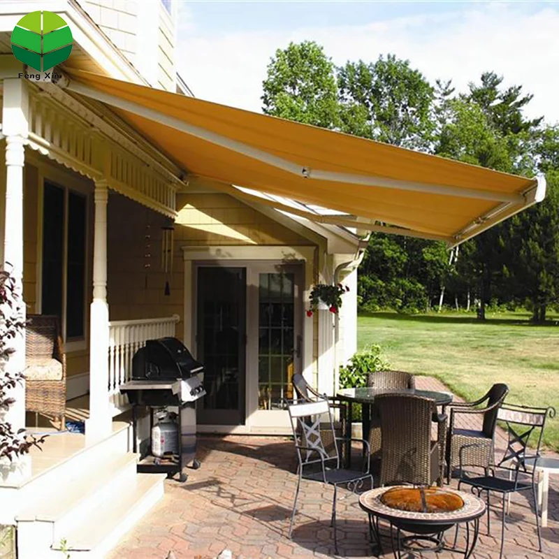 Awnings High quality Detachable Outdoor waterproof aluminum  Retractable  awnings