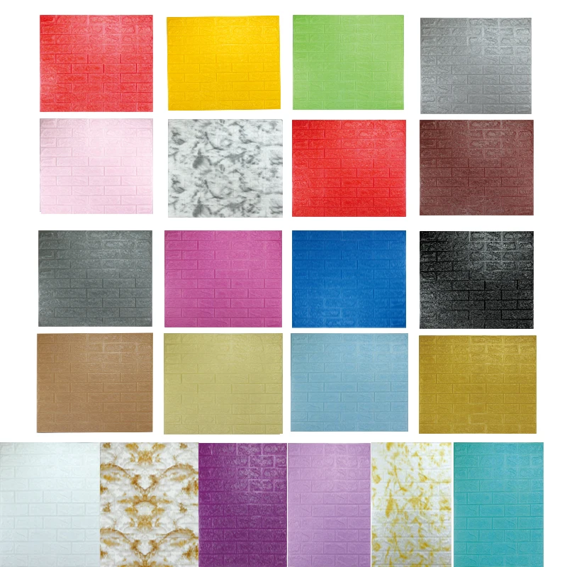3D Brick Foam Wall Sticker Hot Selling PE Foam 3d DIY Wall Sticker Wallpaper Sticker Adhesive