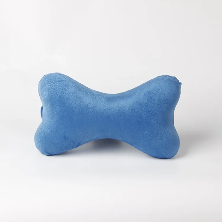 
New Design Comfortable Chiropractic Neck Support Velvet Bone Shaped Pillow 