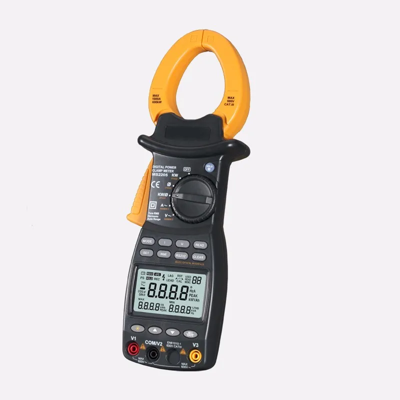 MS2205 6000 Counts Digital Power Clamp Meter 600 KW True RMS