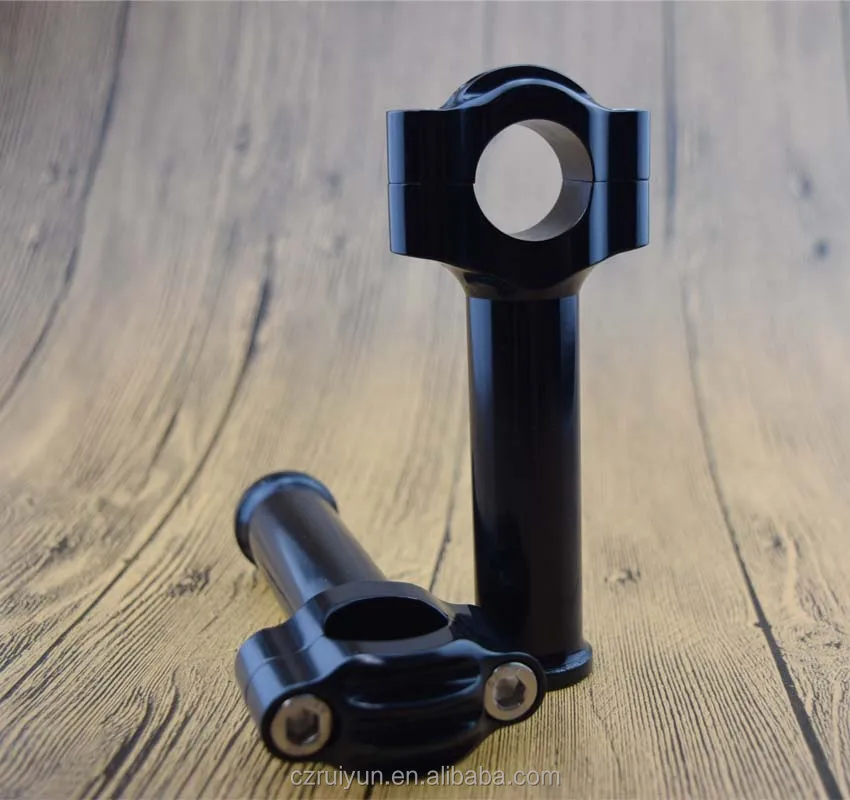
Pair CNC Riser Motorcycle 25.4mm Clip Fork Handle Bars Risers Black 