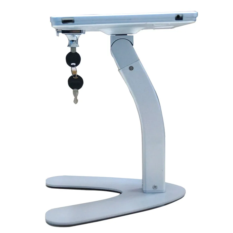 Гибкие металлические подставки для планшета с защитой от кражи, вращающиеся на 360 градусов, с блокировкой, подставка для планшета для ipad 10,2 дюйма