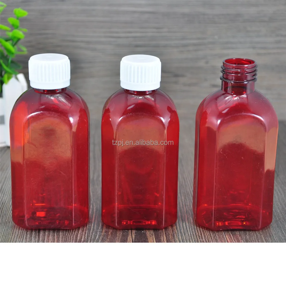 Горячее надувательство тонкий многоцветный 200 мл пэт-бутылка янтаря бутылки ротовой жидкости бутылки измерения