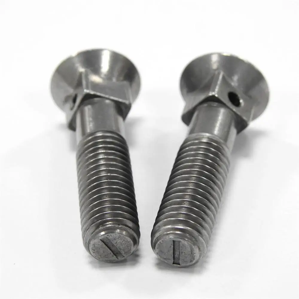 High Quality DIN 603 Hex Bolt Carbon Steel Drilling Carriage Square Neck Bolts Cold Forged Special Fasteners