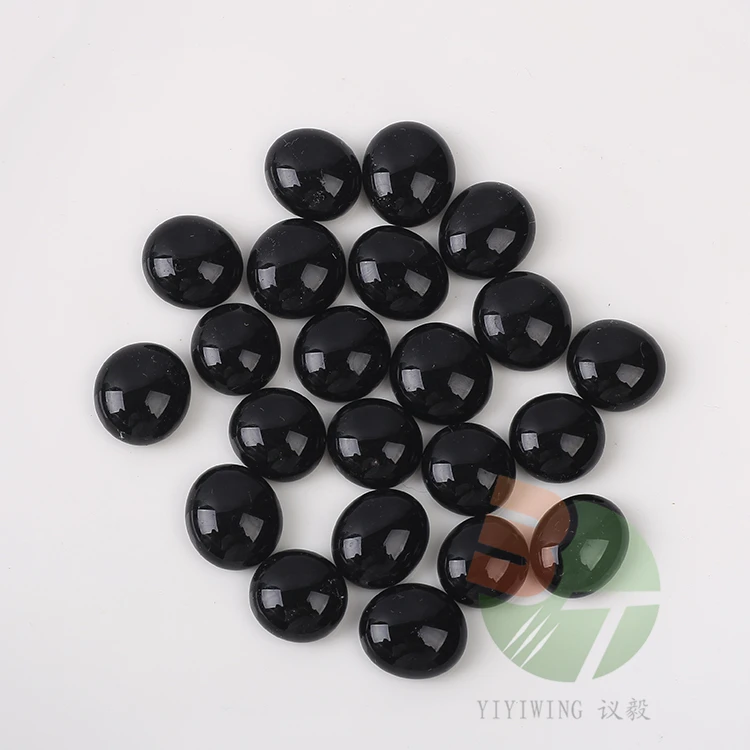 500g 12-14mm green Popular Decoration Colored Landscaping Glass Stones For Home Garden Fancy Glass Beads