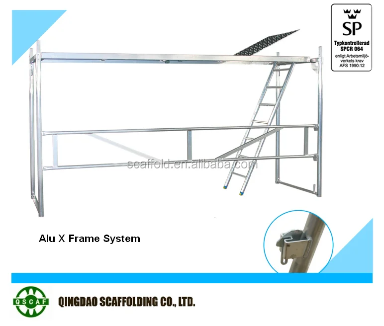 European scaffolding frame aluminium frame scaffolding for sale