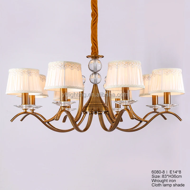 American Country European Palace Style Pendant Lights Classical Luxury Iron Lamp Customizd Vintage Lamp Hanging Light Chandelier