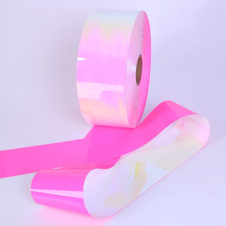 wedding decoration materials PET iridescent sequin rainbow film spangle sequins film roll lentejuelas