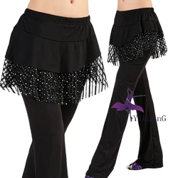High Quality Latin Dance Pants Milk Fiber Skirt Trousers Ballroom Rumba Cha Cha Salsa Dancing Clothes Women Practice Wear