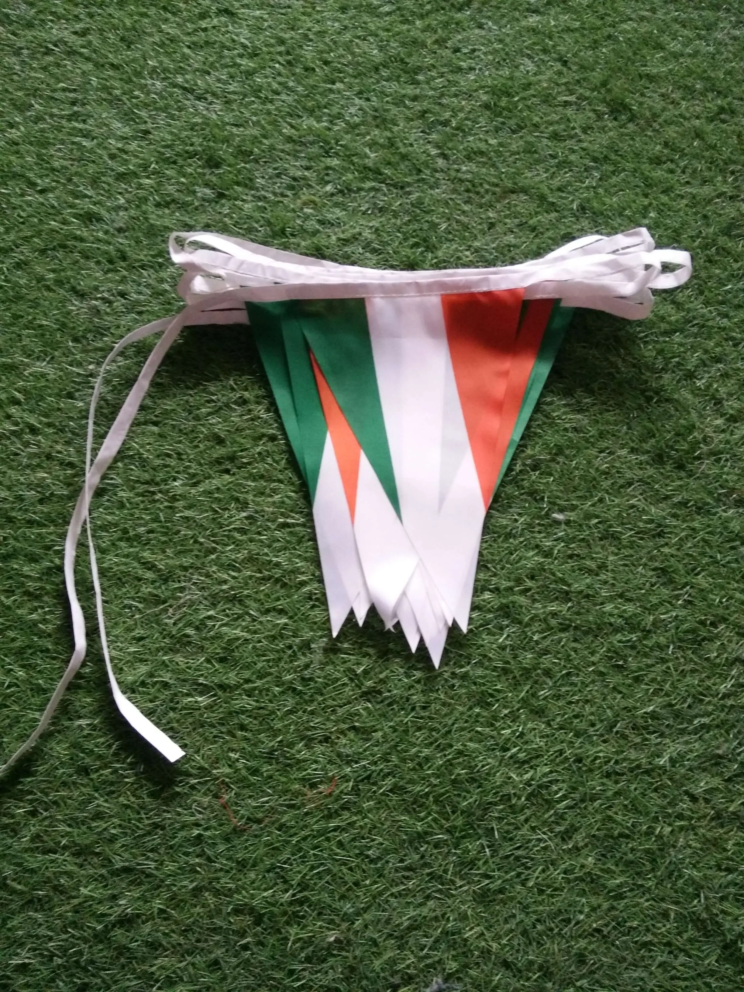 Holiday advertising bunting promotion string flag custom polyester pennant flag
