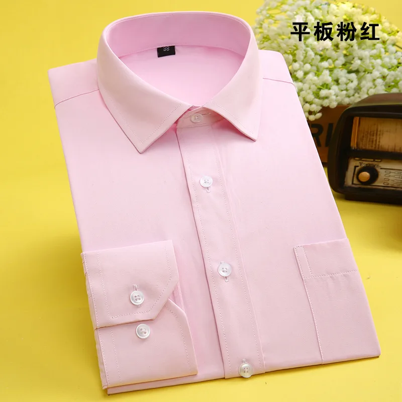 2023 New Autumn Fashion Brand Men Clothes Slim Fit Men Long Sleeve Shirt Plus Size 15 colors Casual Men Shirt