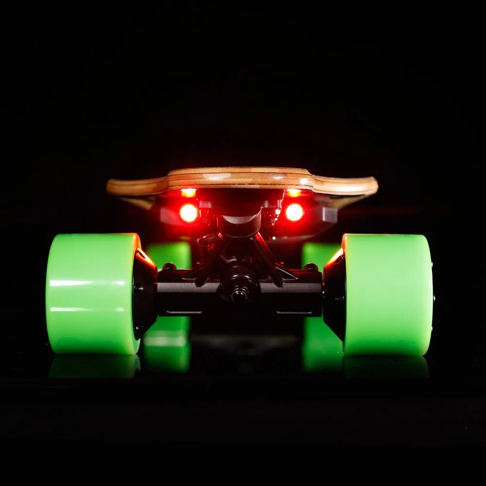 
SK-E2 I-Wonder Led light custom electric skateboard dual hub motors in-wheel electric longboard boosted board 
