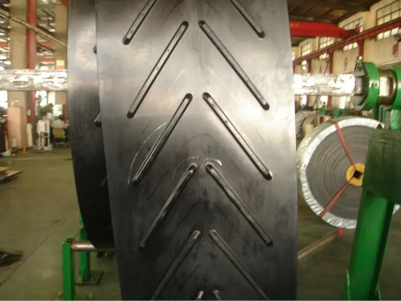 Резина шеврон конвейерная лента с поставщиком из три v