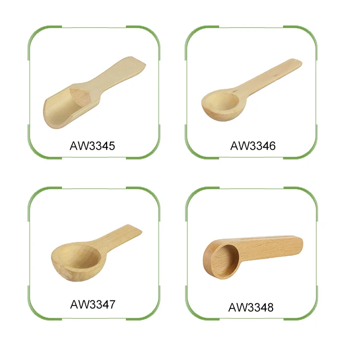 Wholesale Cheap Mini Wooden Tea Scoop Spoon