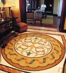 Marble Mosaic tile Round Mosaic Medallion Floor Patterns