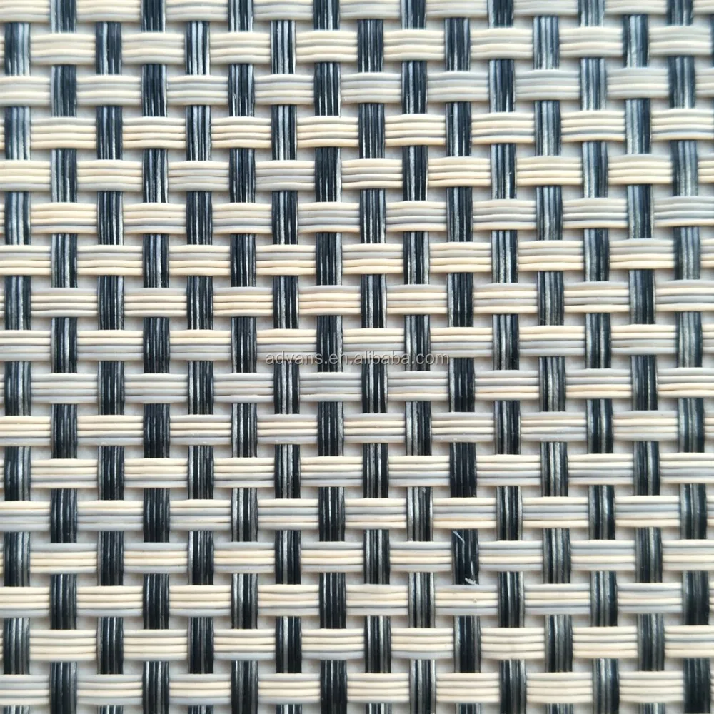 
Cheap 4*4 Weave Teslin Plastic Viny Woven PVC Extruced Mesh fabric Outdoor Fabric 